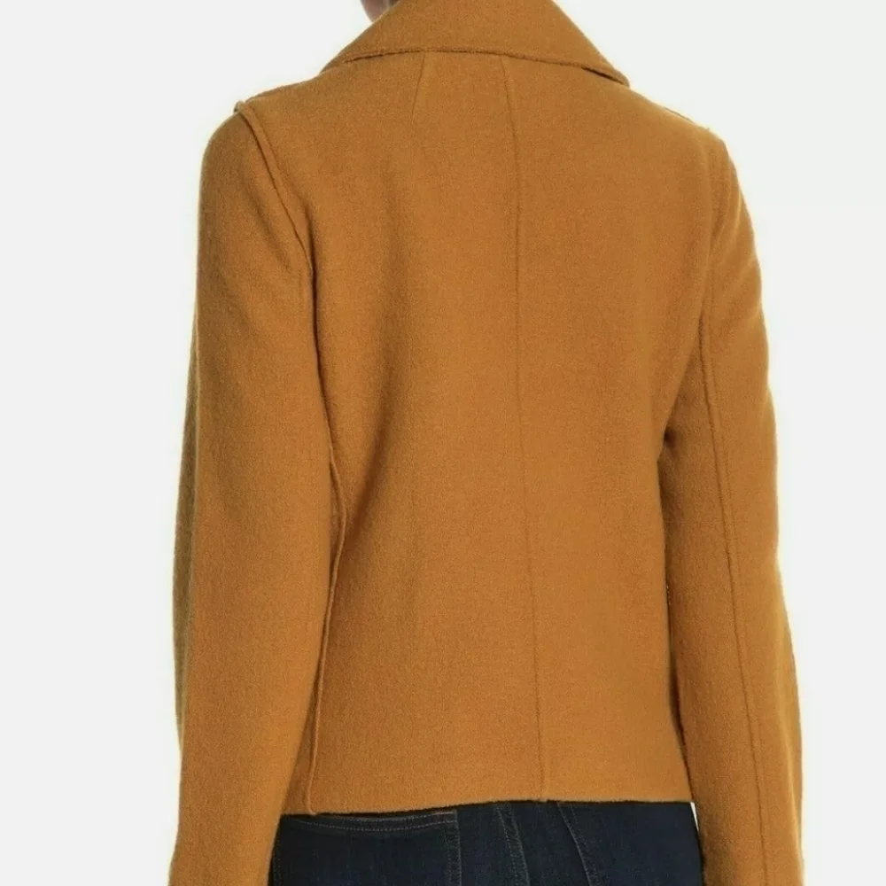 J. Crew Italian Boiled Wool Peacoat ab605 sz 4 - Picture 9 of 9